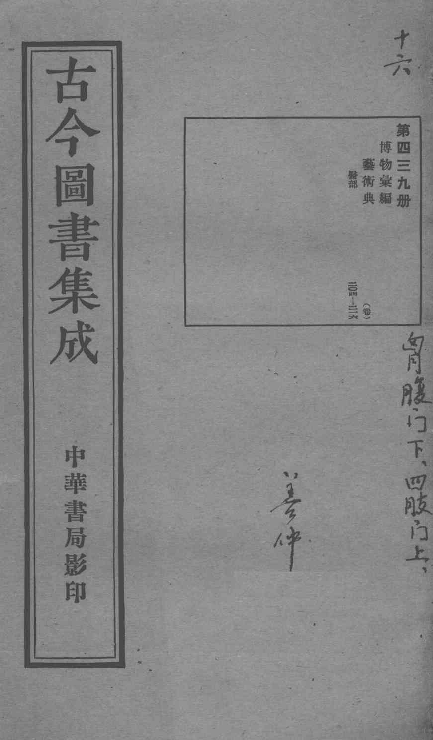 古今图书集成医部全录  第439册